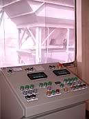 Tablero de control de la planta de concreto