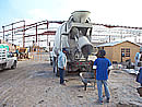 Vaciado de concreto en obra "Homemart" de Matamoros, Tam.